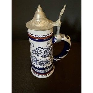 Yukon Wildlife Scene Collector Beer Stein by Avon - Numbered - 1976 VINTAGE